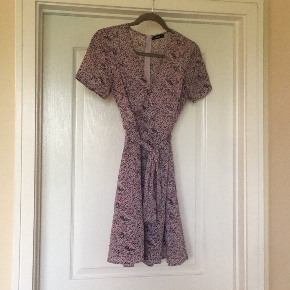 Purple A line Dress